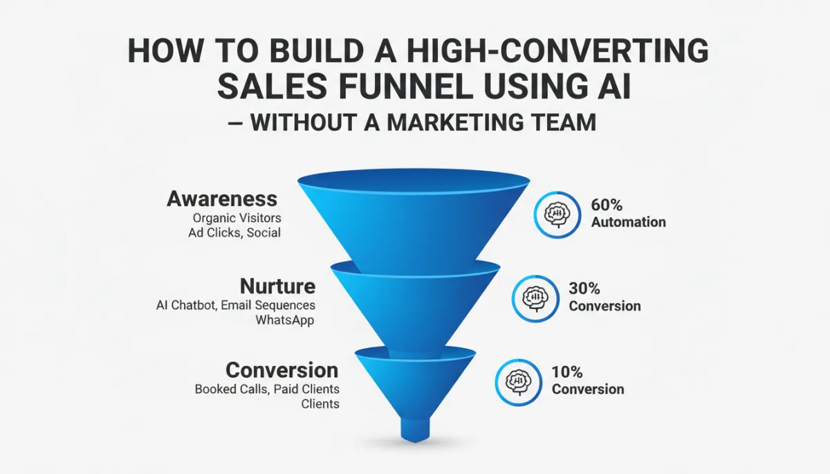How to build a high-converting AI sales funnel without a marketing team for SMEs