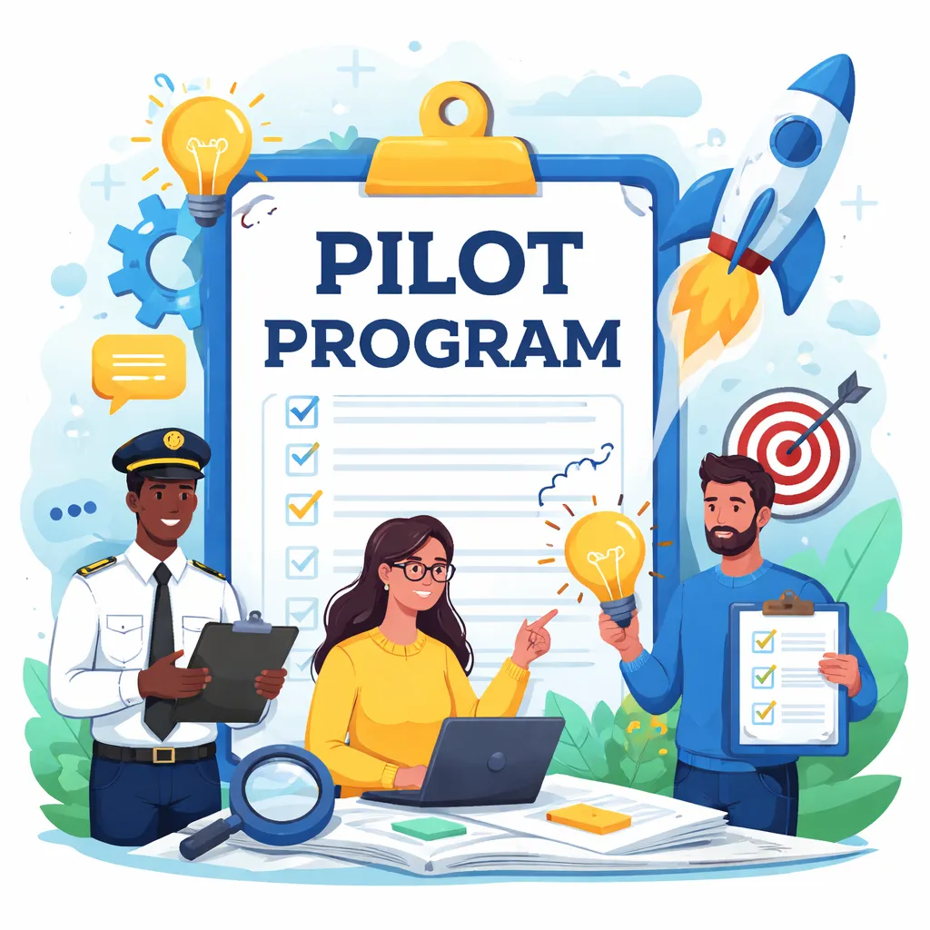 illustration of a pilot program bein developed