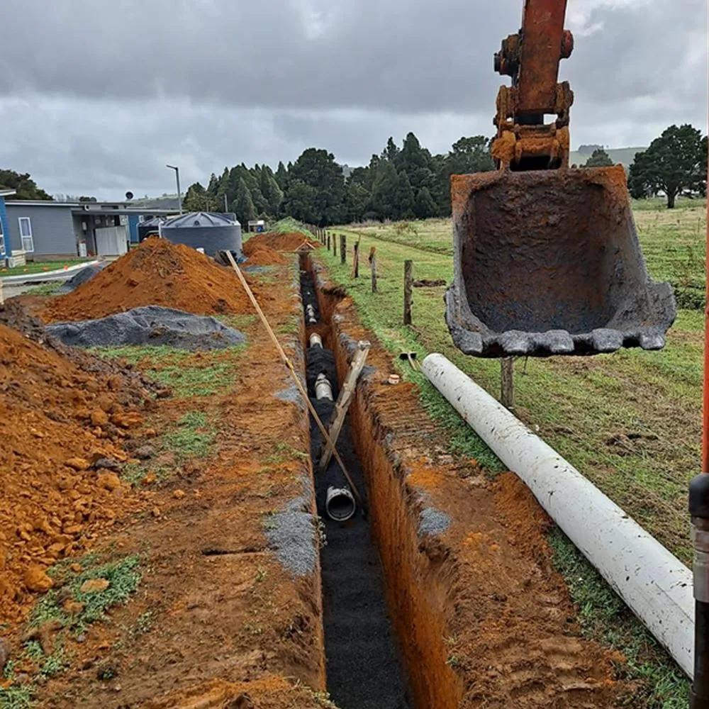 Residential drainage installation in the Far North