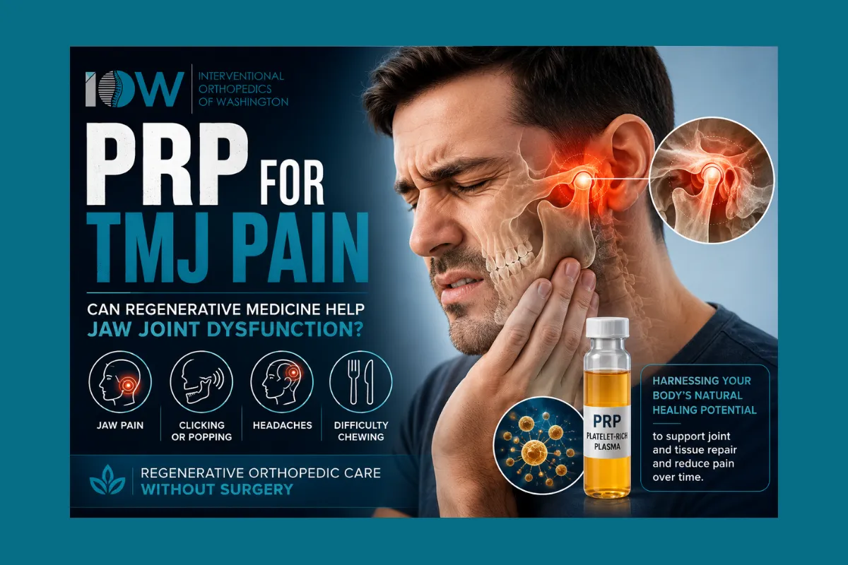PRP for TMJ Pain: Can Regenerative Medicine Help Jaw Joint Dysfunction?
