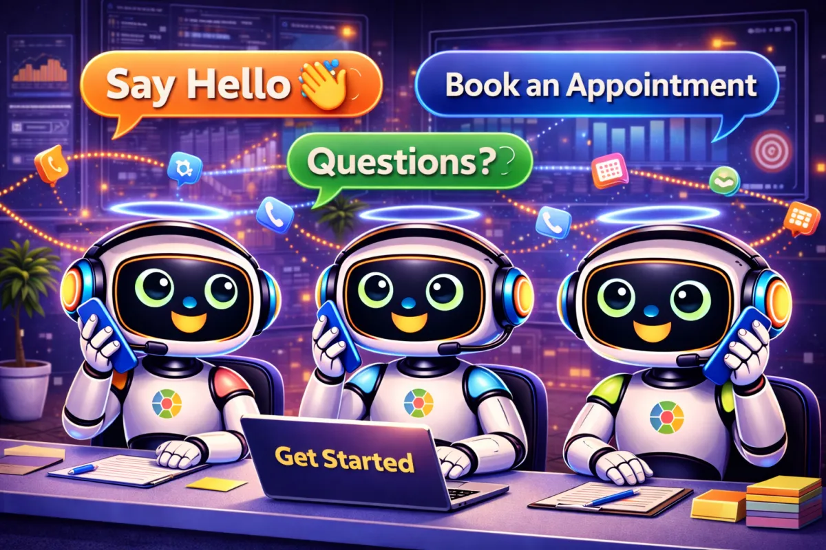 Our Team scheduling an AI automation demo to capture more leads and grow faster