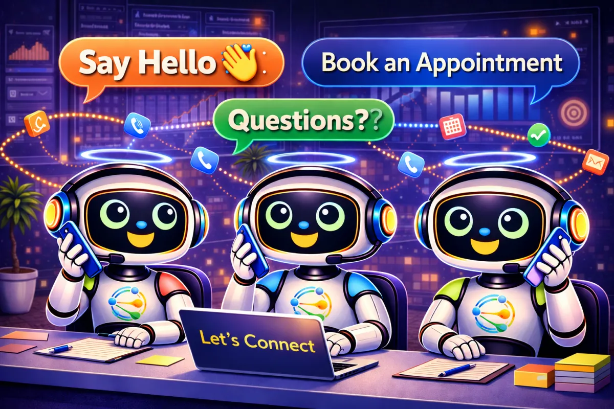 Our Team scheduling an AI automation demo to capture more leads and grow faster