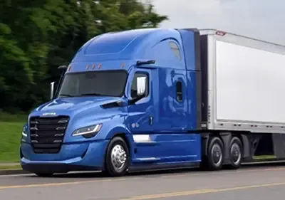 Blue Transportation Truck
