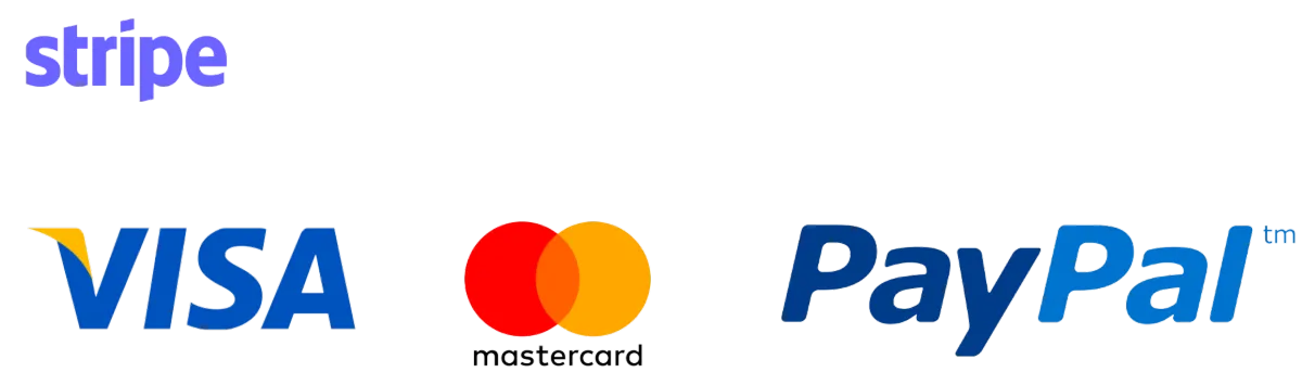 Stripe Visa MC PayPal