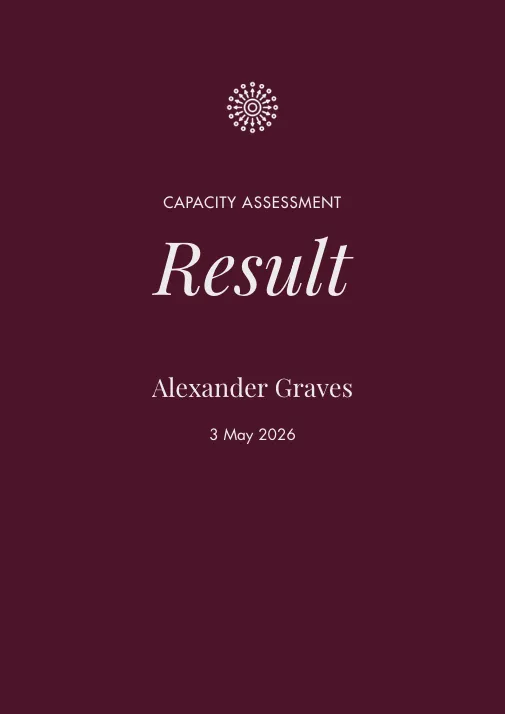 Capacity Assessment Score Document