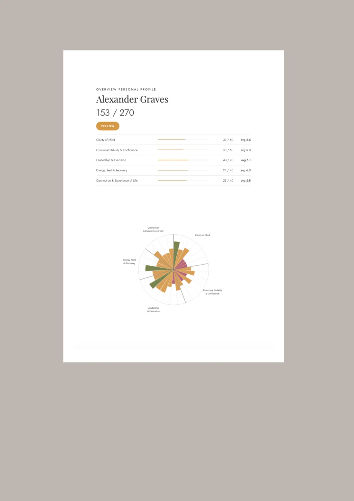 Visual diagrams and overviews Document