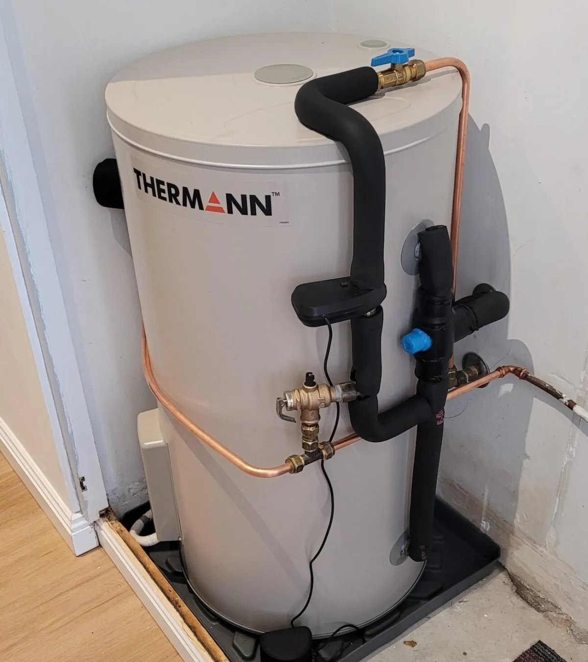 The owner of MSV Plumbing Services Matt standing next to his service truck