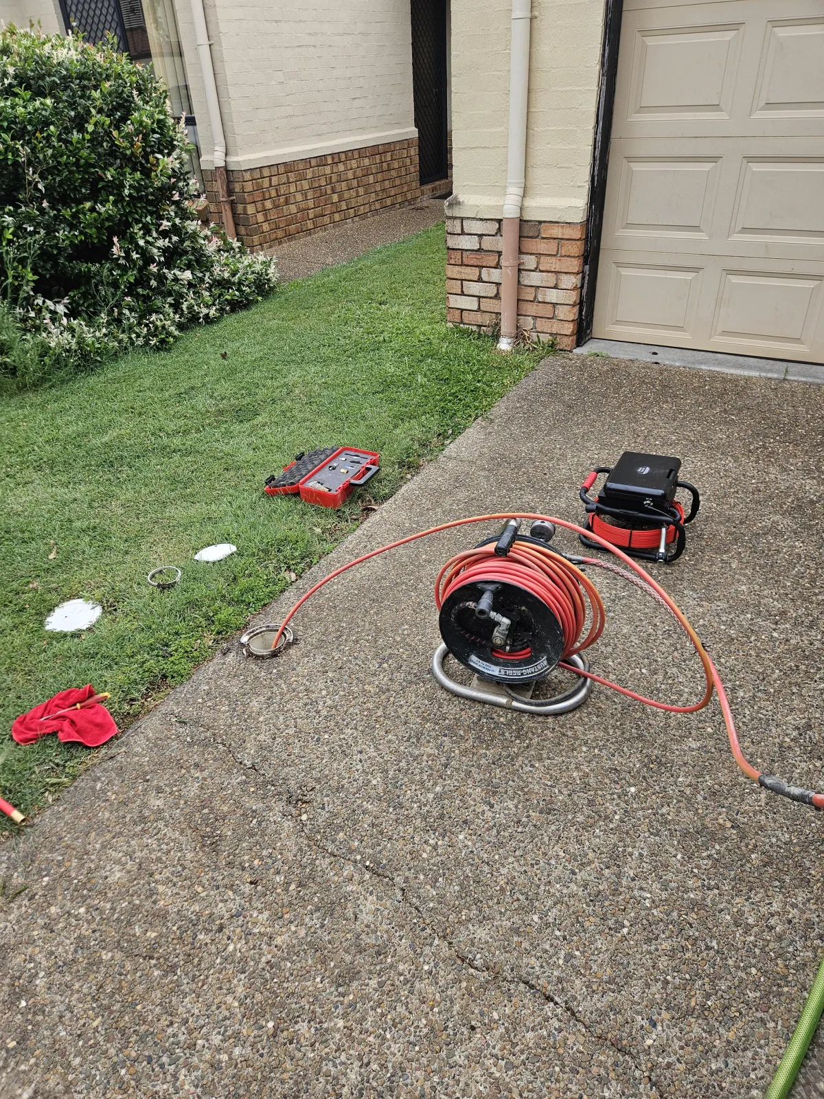 MSV Plumbing Services High Pressure Jetting equipement for a blocked storm drain in Coorparoo