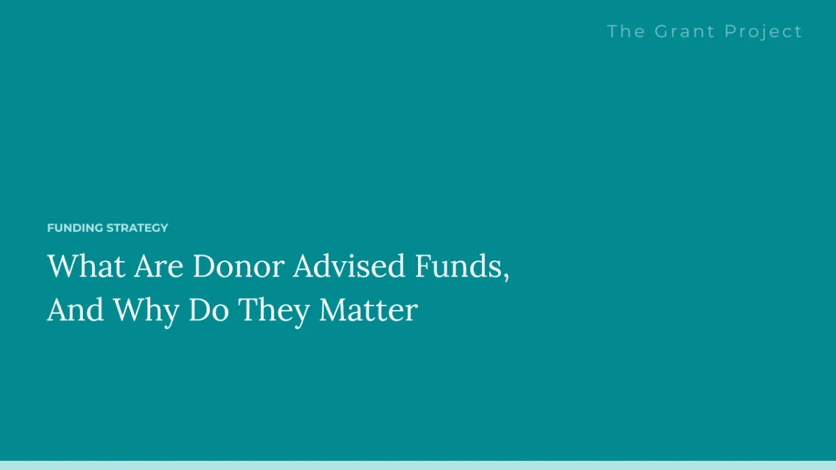What are donor advised funds, and why do they matter?