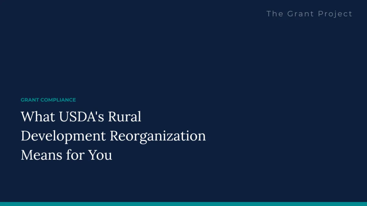 USDA Rural Development office sign representing the 2026 reorganization of loan and grant processing