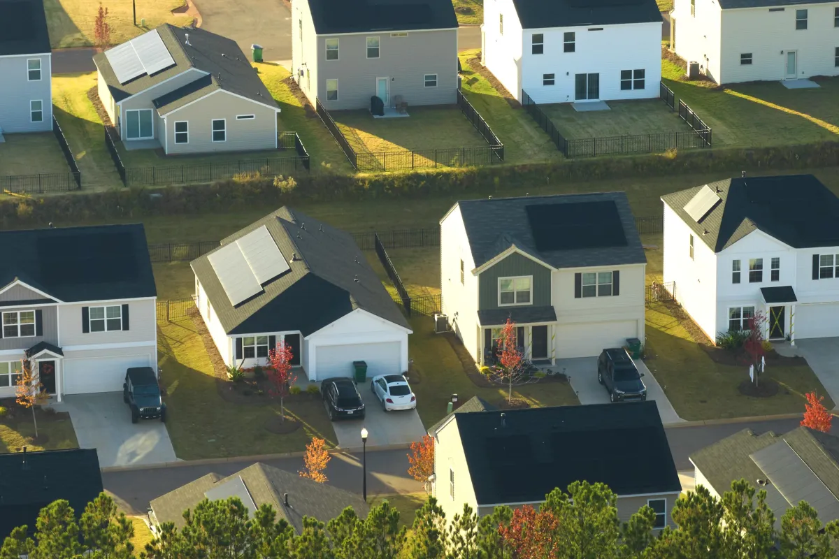 brown houses near trees