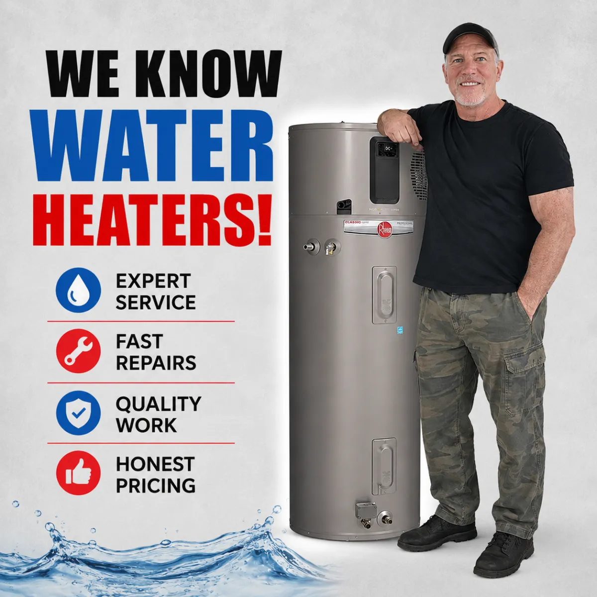 professional water heater services
