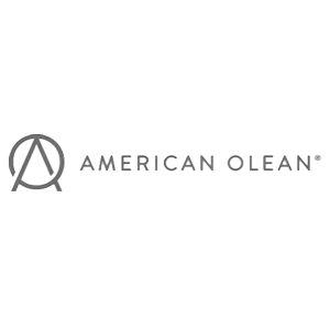 American Olean logo, representing quality tile flooring options for interior design projects by DHD Interior Design.
