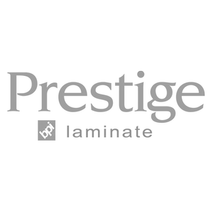 DHD Interior Design logo with laminate flooring solutions, emphasizing affordability and style variety for home transformations.