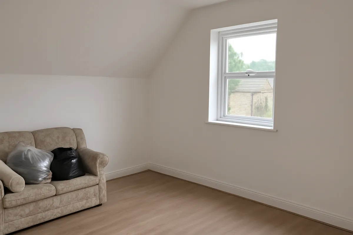 Room nice and tidy following a house clearance visit in Huddersfield