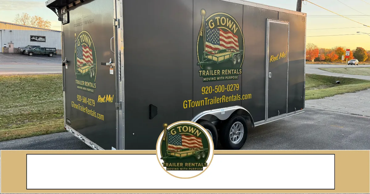 How Does the 8.5x16 Enclosed Trailer Protect Green Bay, WI Packers Away-Game Tailgate Equipment?