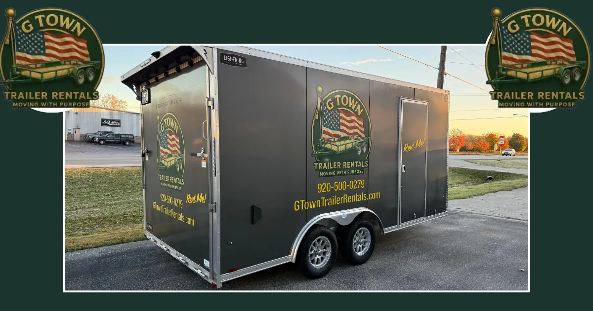 How Does the 6x12 Enclosed Trailer Support Green Bay, WI Small Business Fall Markets?