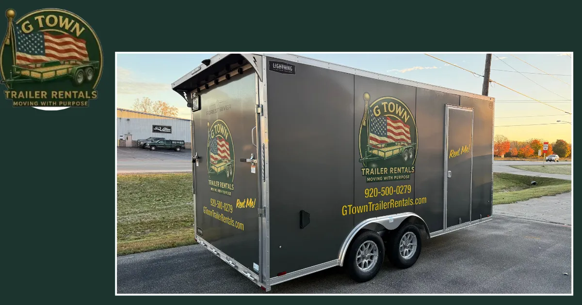 How Does the 8.5x16 Enclosed Trailer Support Green Bay, WI Holiday Retail Inventory Prep?