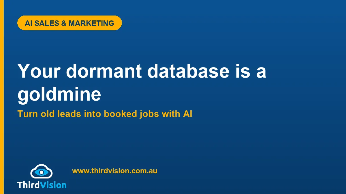 AI Lead Reactivation: Turn Your Dormant Database Into Booked Jobs