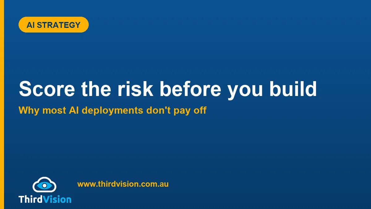 Most AI deployments don't pay off. Here's what the 5% do first.