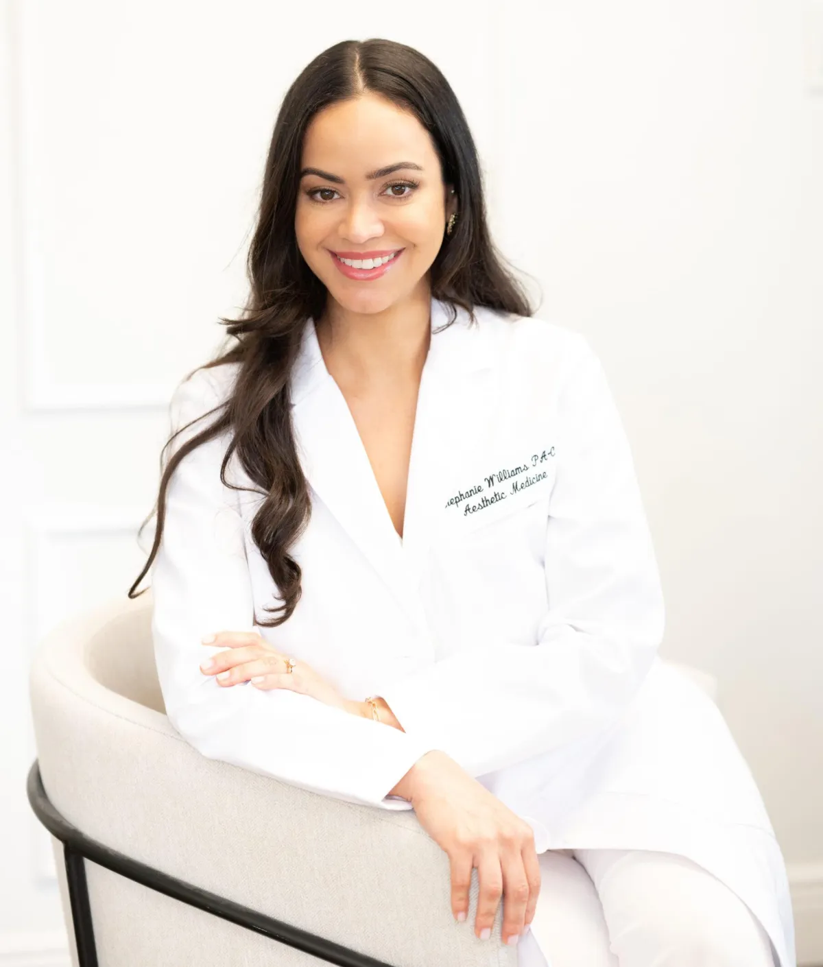 Provider taking time for a personalized consultation at Polished Beauty