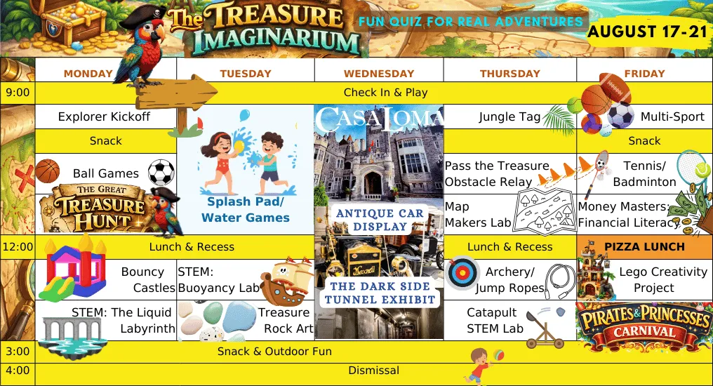 Vaughan Camp Adventure and Quiz Week