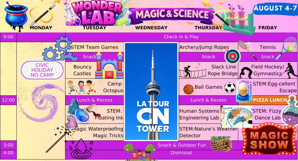 Vaughan Camp magic tricks and science week