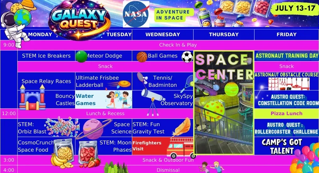 Woodbridge Summer Camp Space Quest Week