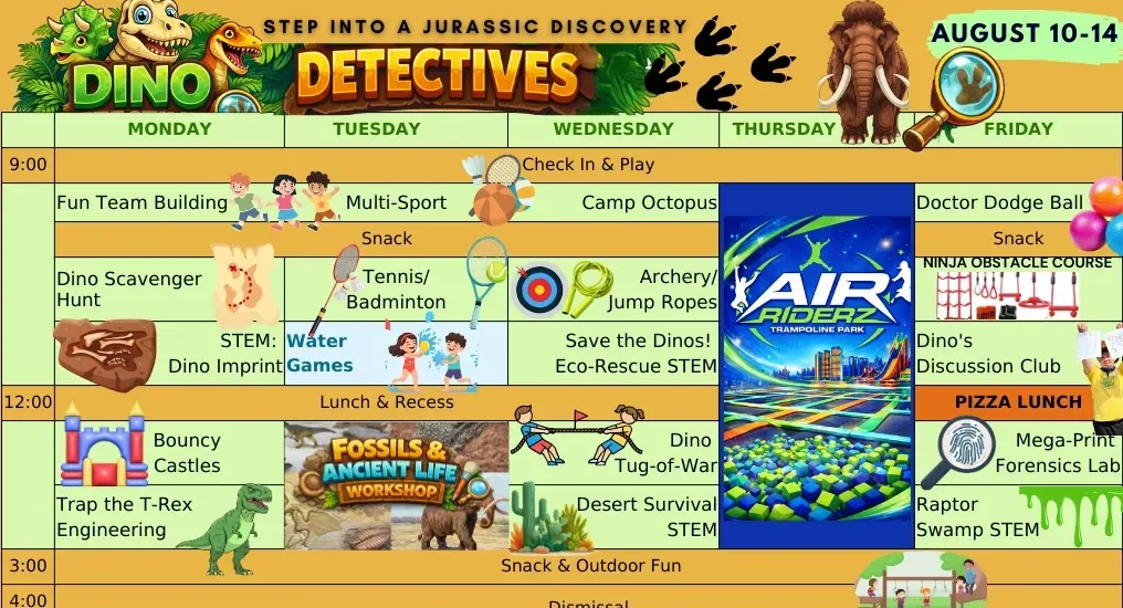 Woodbridge Summer Camp Dinosaur Detectives Week