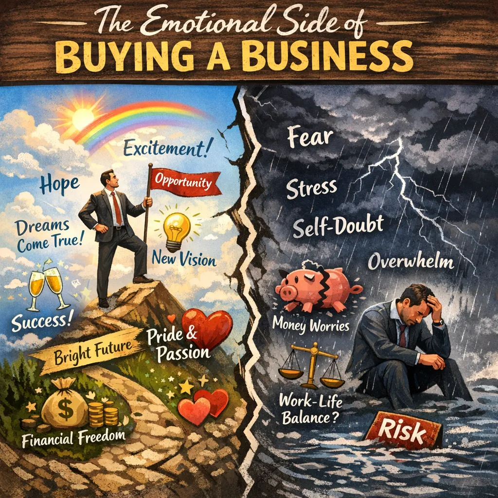 The Emotional Side of Buying a Business: What Nobody Tells You — and Why It Matters as Much as the Financials