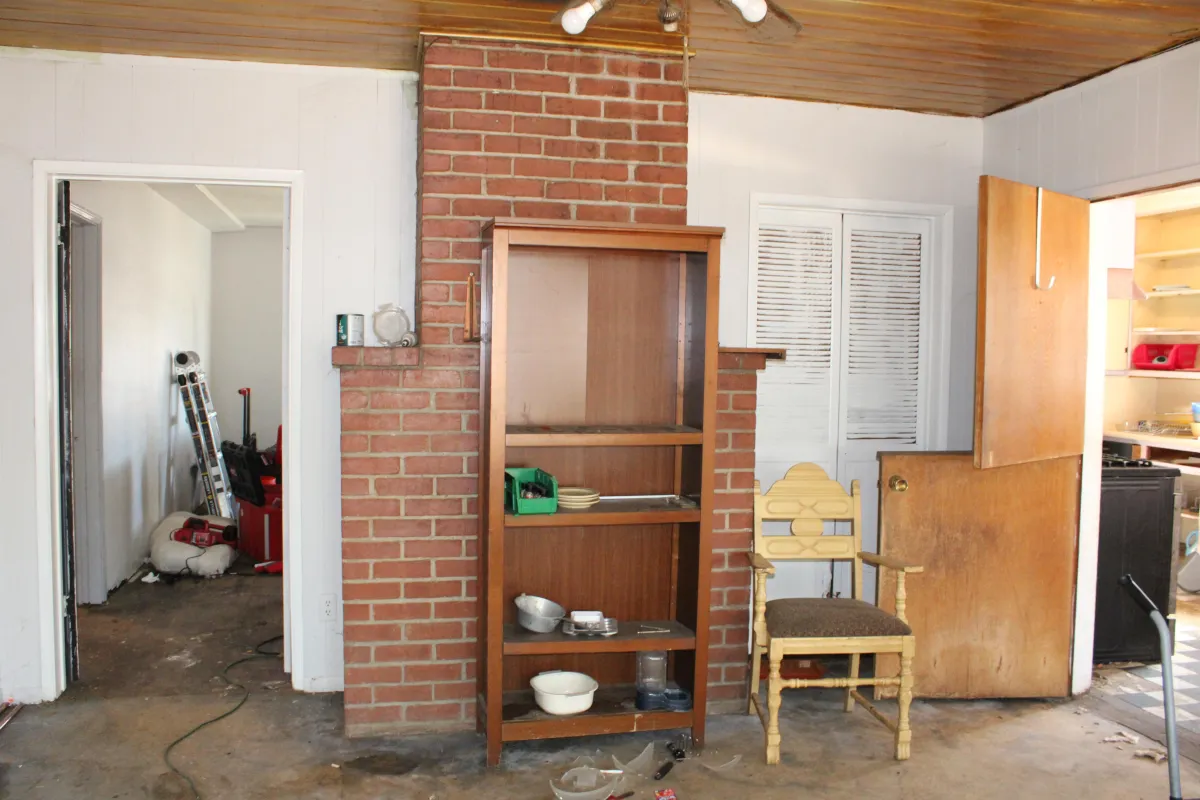 four brown stools