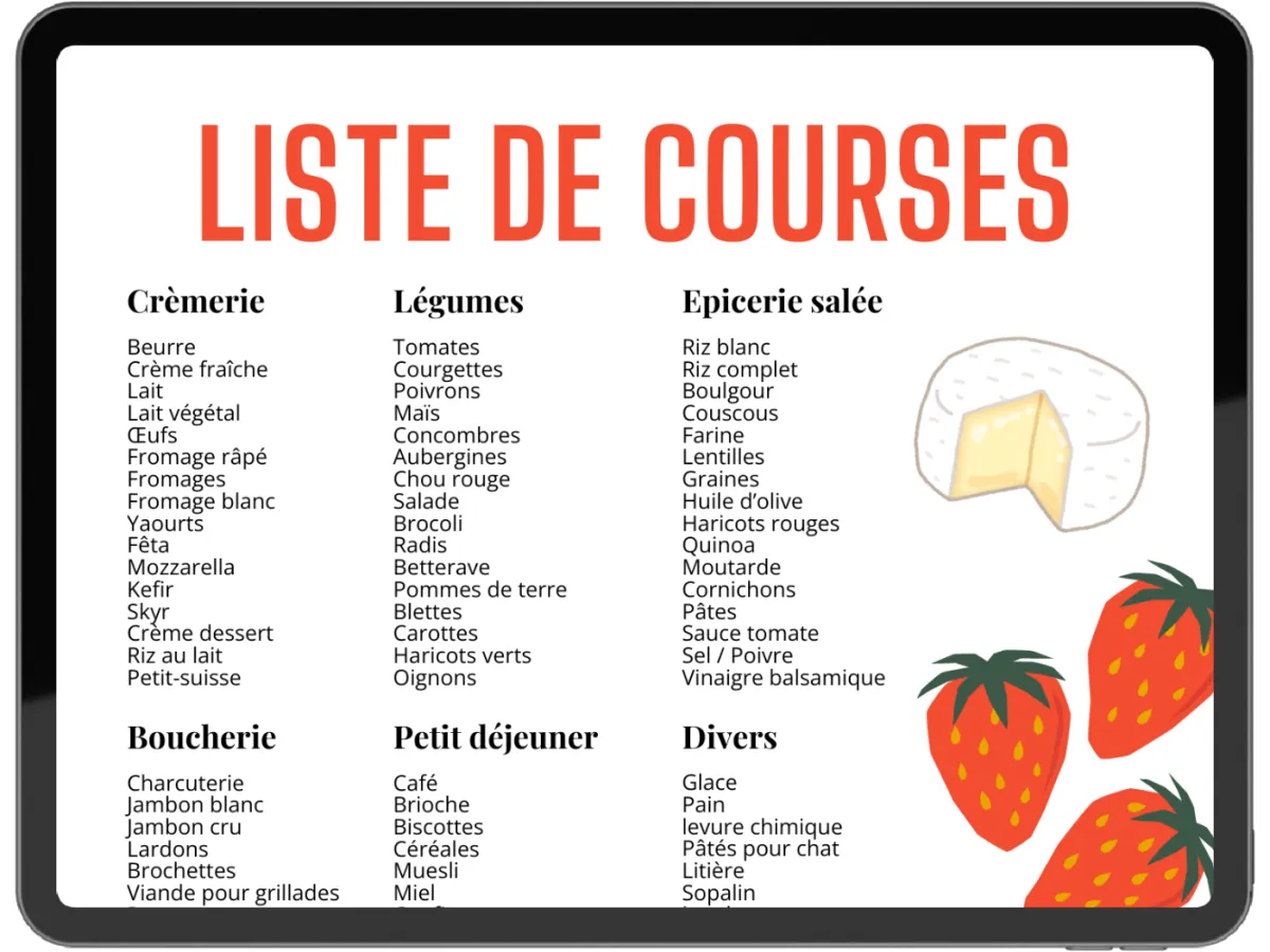 Liste de courses