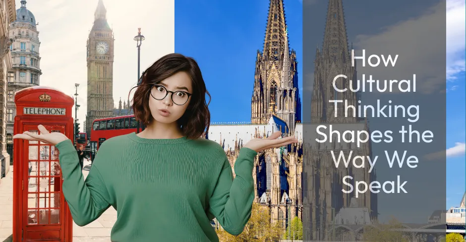 lady who points to American and Enlgish culture