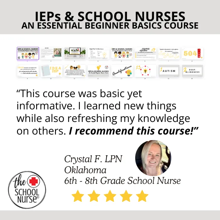 school nurse special ed course