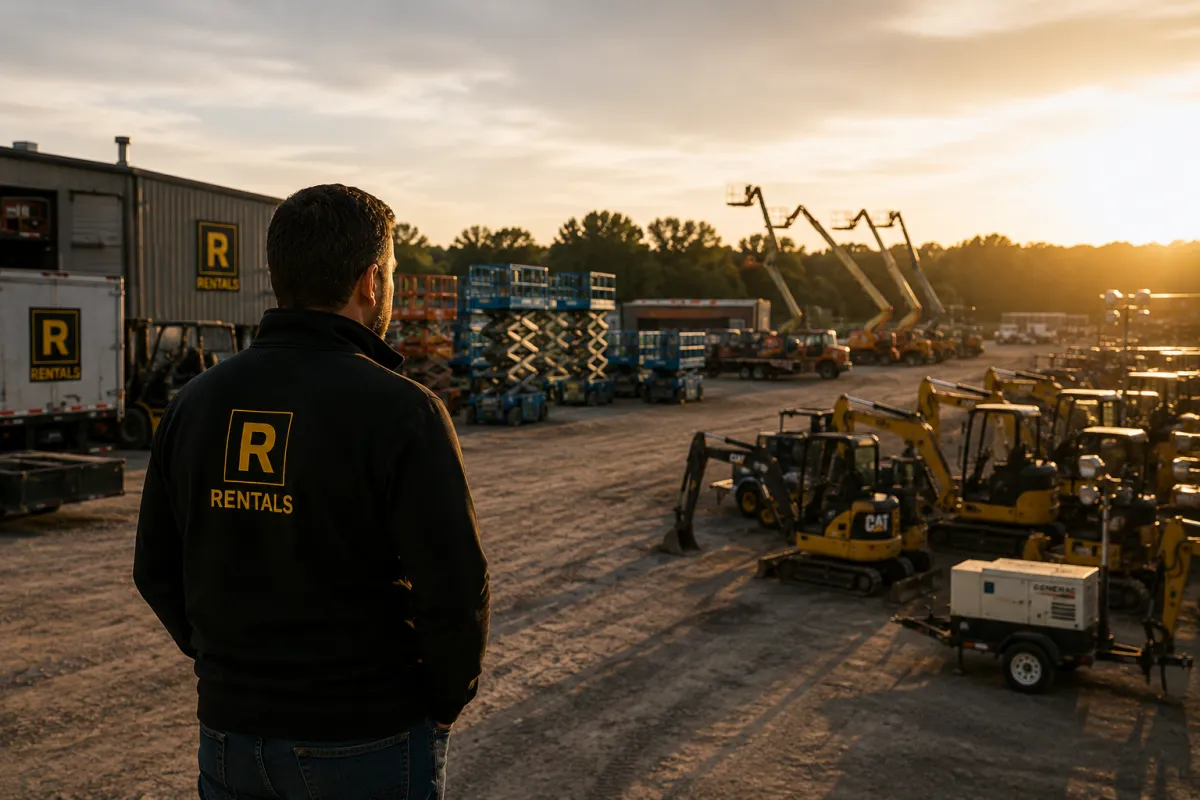 Equipment rental yard