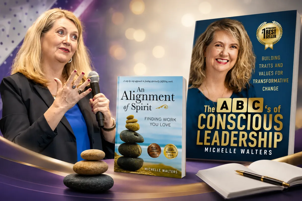 Michelle Walter with her book