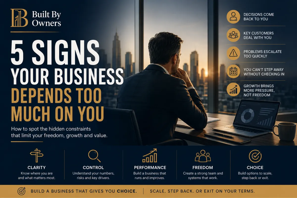 5 Signs Your Business Depends Too Much on You