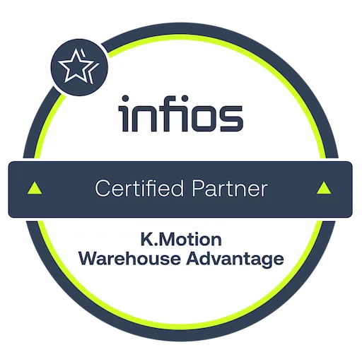 Certified Partner - K.Motion Warehouse Advantage Badge