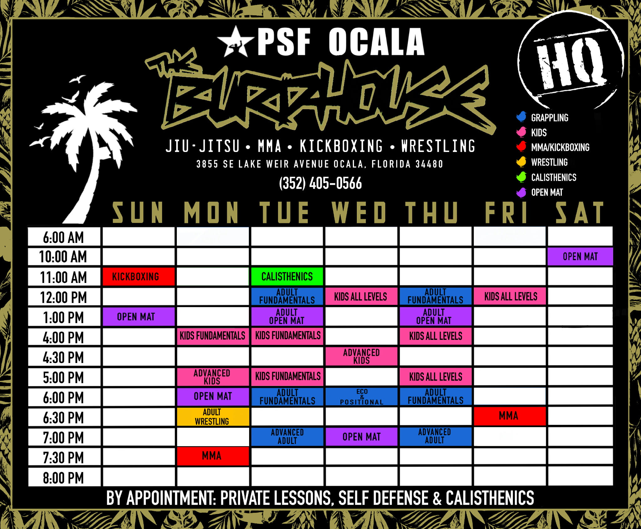 hq schedule