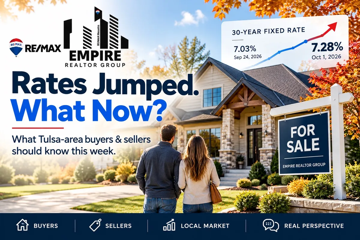 Mortgage Rates Jumped. What Should Tulsa Buyers and Sellers Do Now?