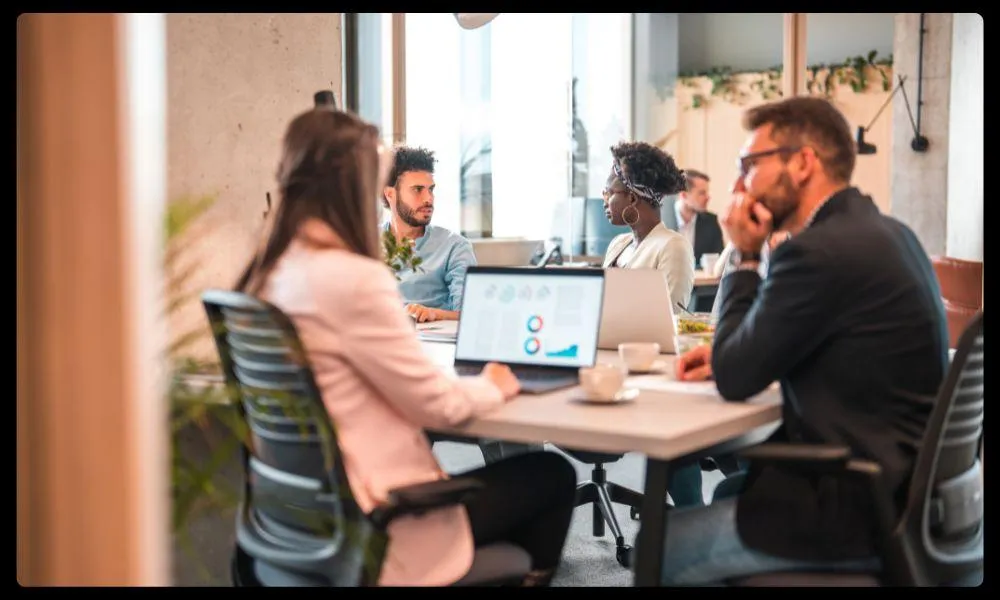 Agency team at desk