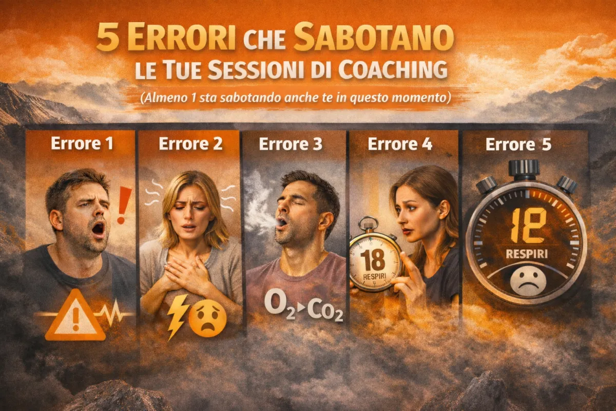 5 errori che sabotano le tue sessioni di coaching. (Almeno 1 sta sabotando anche te in questo momento)
