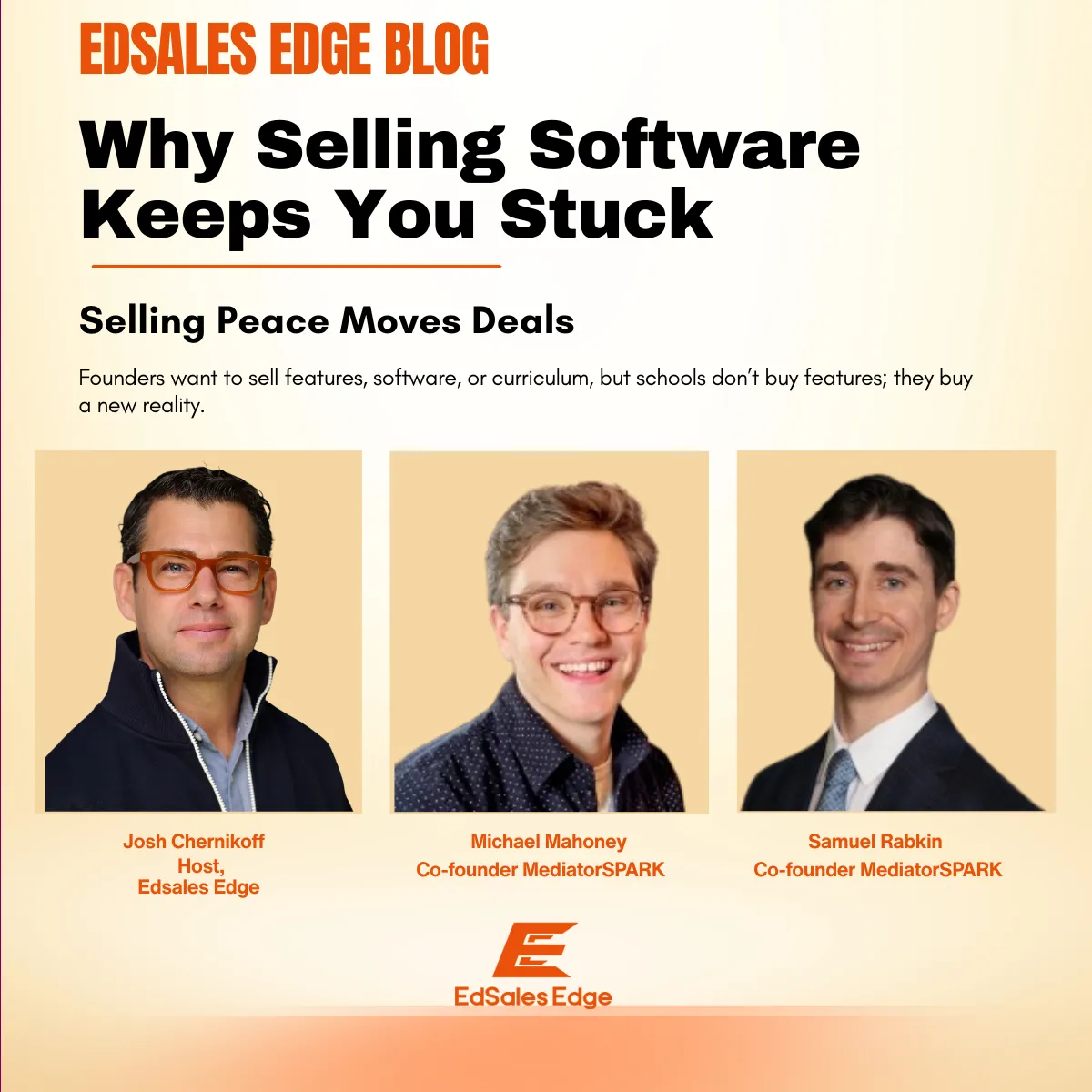 Why Selling Software Keeps You Stuck — and Selling Peace Moves Deals