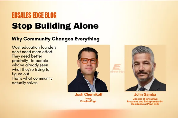 Stop Building Alone: Why Community Changes Everything