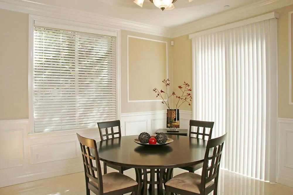blinds and vertical blinds installed by sunshine drapery