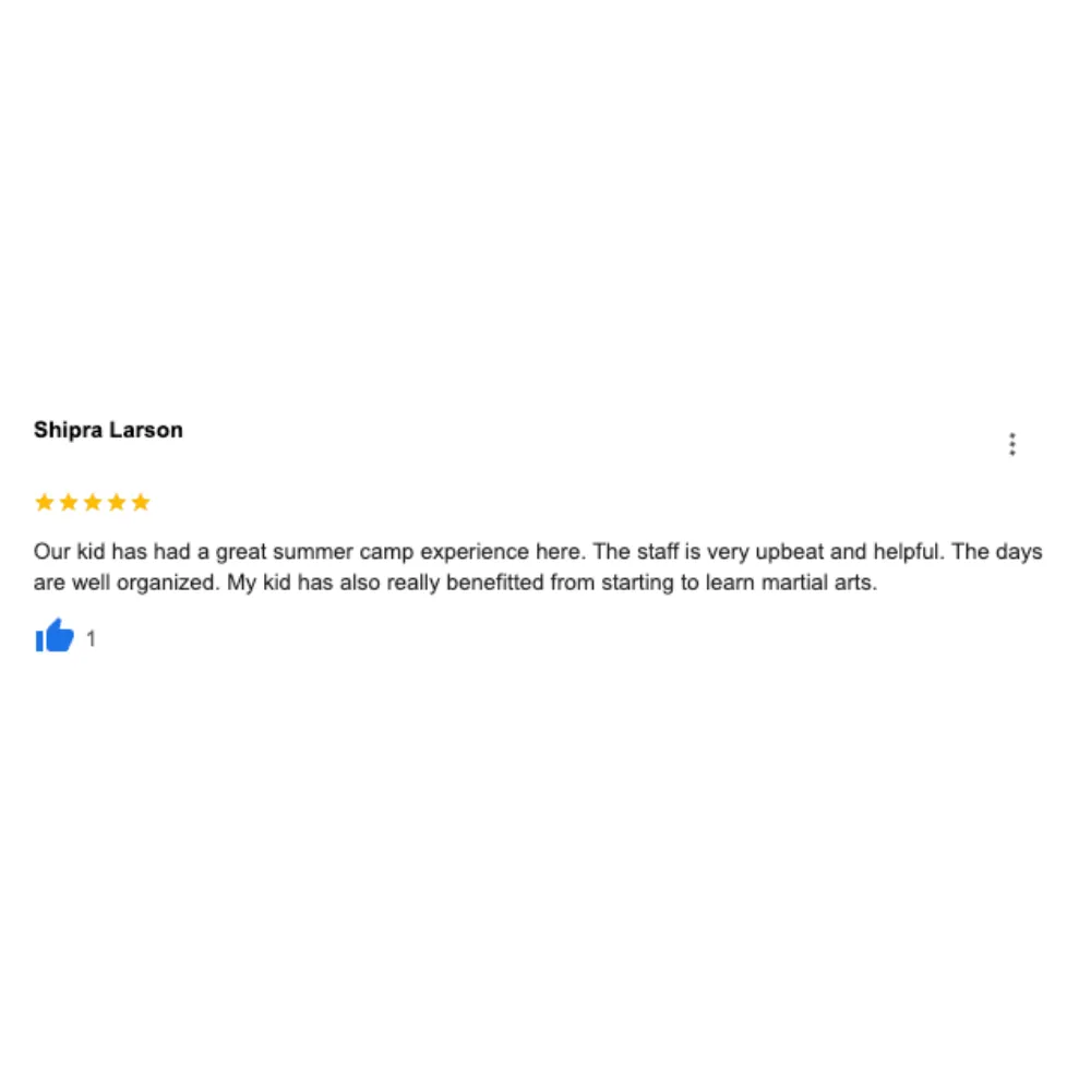 5 Star Review For Woodland Hills Best Summer Camp