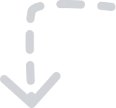 Arrow pointing downward, symbolizing lead capture and conversion in sales automation for Hire Simon's AI-driven solutions.