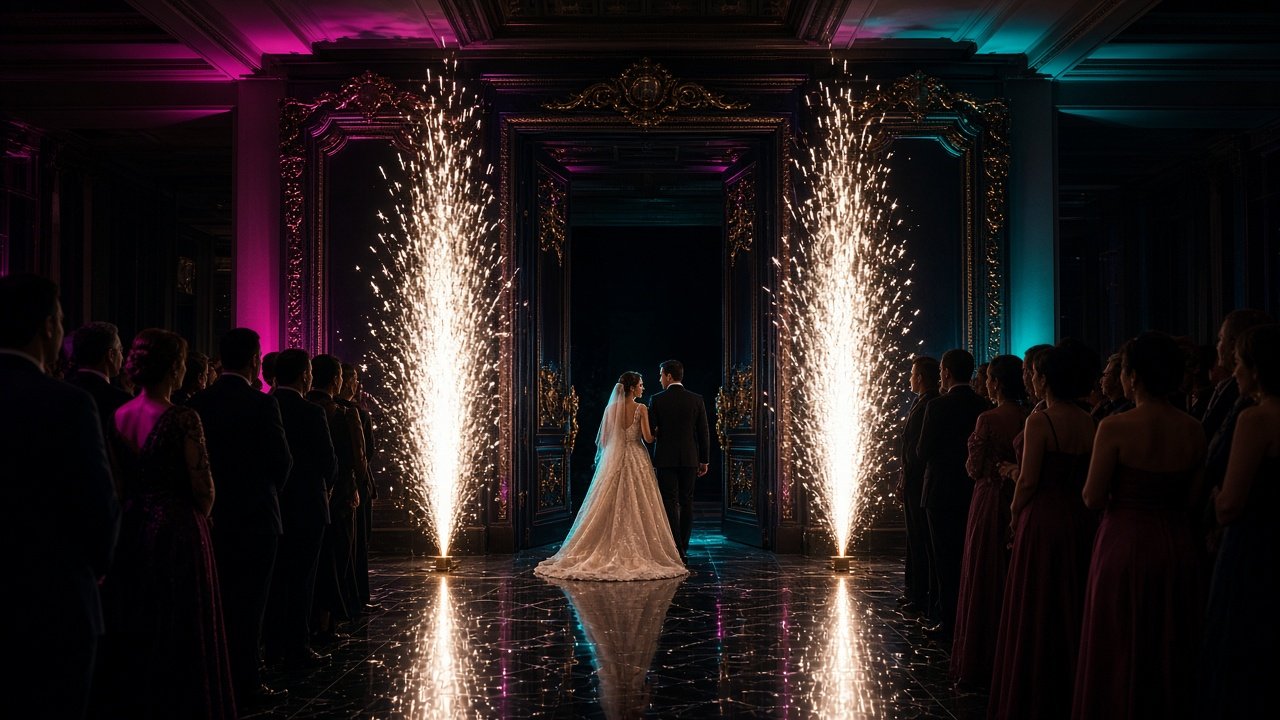 wedding celebrations using bubble machines for a whimsical atmosphere