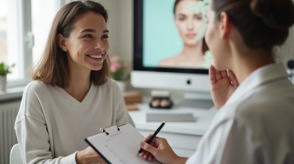 Man looking at theresult of optimizing landng paesanf blog cntent.