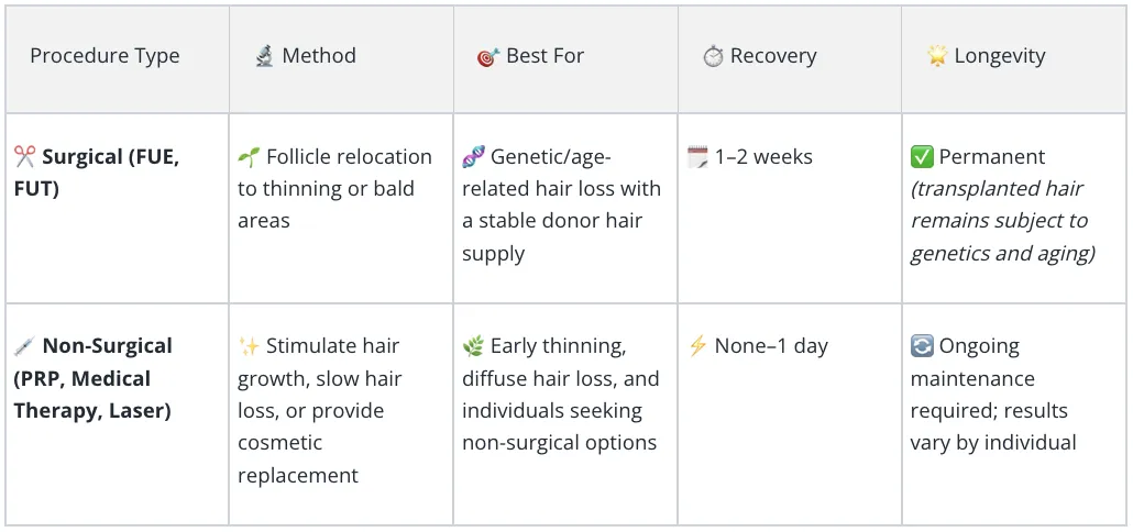 Table explinin the difference Betwen Blog posts and landing page content
